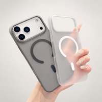 Coque de téléphone magnétique PC Ice Mist ultra-fine effet givré, protection intégrale pour iPhone 17 11 12 13 14 15 Pro Max 16 18