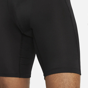 Shorts de compression taille haute pour homme, couleur unie, style sportif, séchage rapide, en tissu tricoté élastique en spandex et polyester - Product Image 3
