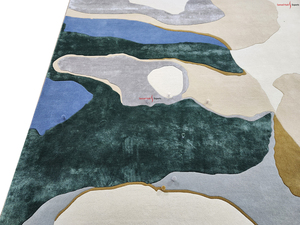 Ấn Độ Nhà Cung Cấp Cao Cấp 3D Tufted Nhiều Màu Tay Tufted Thảm Mềm Mại Và Sang Trọng Len Và Bông Lụa Handmade Khu Vực Thảm Khách Sạn - Product Image 6