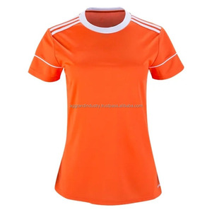 Vente en gros de conception personnalisée imprimé par transfert de chaleur respirant vêtements de football à séchage rapide hommes femmes uniforme de football maillot vierge uni - Product Image 3