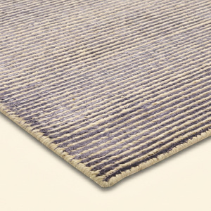 Tapis DECORDEC écologique antidérapant gris ivoire à micro-rayures, tissé à la main, style minimaliste, pour salon et hôtel - Product Image 5
