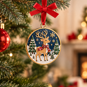 Custom <b>Christmas</b> Ornaments Metal Die Cast 3D Logo Tree Hanging <b>Decoration</b> Wholesale - Product Image 2