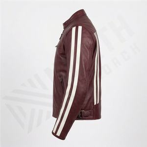 Chaqueta de Motociclista de Cuero Genuino para Hombre de la Mejor Calidad, Nueva Colección de Invierno, Chaquetas de Motocicleta con Protecciones Desmontables Personalizadas - Product Image 3