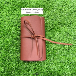 ปกสมุดบันทึกหนังวัวสีแดงสุดหรู ขนาด A6 ทำมือจากหนังฟอกฝาด  ซองใส่สมุดโน้ต  อุปกรณ์เครื่องเขียนสำหรับผู้บริหาร  แฟ้มจัดระเบียบสำหรับเดินทาง - Product Image 2