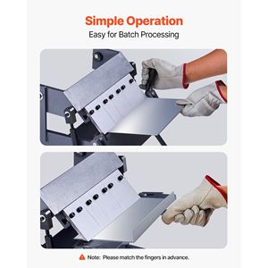 Prensa plegadora de chapa metálica de 12 pulgadas, capacidad para acero dulce de calibre 20, máquina dobladora de metal ajustable de 0-135 grados, plegadora de caja, plegadora de panel, plegadora de prensa - Product Image 6