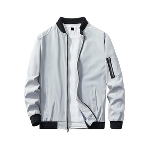 New Stylish Winter Embroidery Customized Breathable Oversized High Street Eco-Friendly Bomber Jacket for Men - Product Image 1
