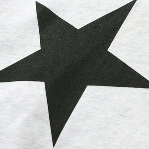 Sudadera con Capucha para Hombre, Diseño de Estrella, Blanco y Negro, Ligera, Moderna, Transpirable, de Alta Calidad, Suave y Cómoda, para Uso Casual - Product Image 5