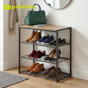 MIT Household Storage Shelf 4 Tier MDF Entryway <b>Shoe</b> Storage <b>Bench</b> with <b>Shoe</b> Shelf Ebay Taiwan Furniture Manufacturer Home Metal - Product Image 2