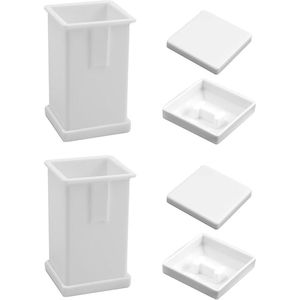 Confezione da 2: Porta maisello da 5oz e Coperture in plastica per dispenser di burro, per pancake e waffle, Accessorio per stoviglie - Product Image 3