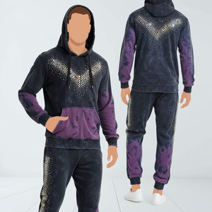 Survêtement léger pour homme avec strass, le meilleur produit, tendance du moment, vente en gros, survêtement avec strass - Product Image 3