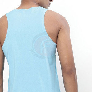 Débardeur en coton tricoté doux pour homme – Confortable, idéal pour l'été, l'entraînement, le fitness, décontracté, respirant, écologique, lavé - Product Image 3