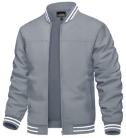 Blouson bomber pour homme, veste décontractée légère, poches cachées, ourlet et poignets côtelés, fabrication sur mesure, faible MOQ, tissu respirant