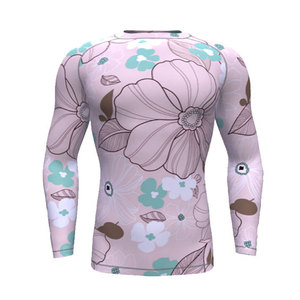 New Hot Selling OEM Men's Rash Guard Premium Sublimation Printed Spandex Workout <b>Shirt</b> Stretchable Full Sleeve <b>Compression</b> - Product Image 4