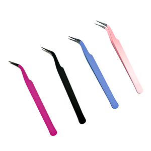 Wholesale False Eyelash Clips for Strip <b>Lashes</b> Custom Logo <b>Cluster</b> <b>Lash</b> Tweezers Private Label <b>Lash</b> Applicator Tools - Product Image 1