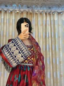 Elegant Handmade Ethnic <b>Womens</b> Maxi <b>Dress</b> <b>Vintage</b> Style Premium Fabric Wholesale Afghani Casual <b>Dresses</b> Custom Colors Designs - Product Image 5