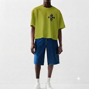 Camiseta de Alta Calidad para Hombre, 100% Algodón, Estilo Casual, Corte Holgado, Personalizada con Serigrafía, Azul Marino, Manga Corta, Secado Rápido - Product Image 2