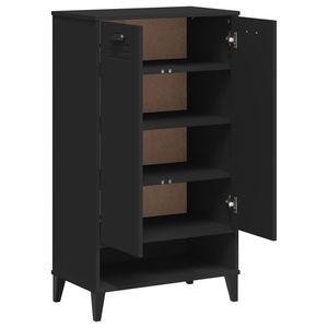 ชั้นวางรองเท้าไม้สีดำ ขนาด 23.6x13.8x42.1 นิ้ว - Product Image 5