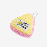 Porte-monnaie unisexe portable en laine d'agneau, couleur personnalisée, fermeture éclair, mini format, logo personnalisé, motif uni, 40G, personnalisable