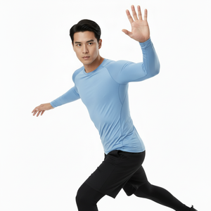 ปากีสถานผลิตเสื้อรัดรูปดีไซน์ใหม่ขายดี สีพื้นเรียบง่าย  จำนวนสั่งซื้อขั้นต่ำน้อย มีจำหน่ายแล้ว - Product Image 4