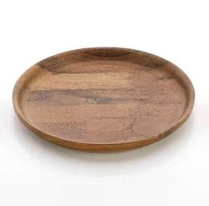 Plateaux de service en bois d'acacia, plateaux de service alimentaires originaux, assiette en bois en forme de feuille pour l'accueil, petite planche à fromage sécurisée - Product Image 3