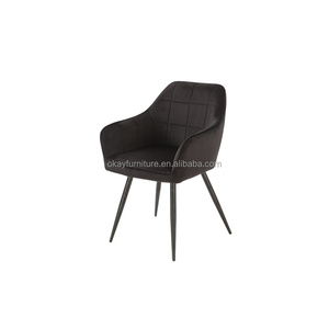 Sillas de Comedor de Lujo Grises Premium con Reposabrazos para Apartamentos, Hoteles y Restaurantes - Product Image 3