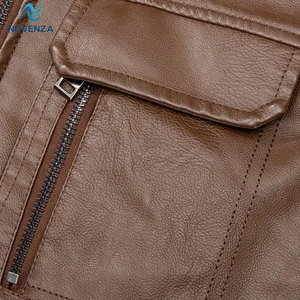 Gilet en cuir pour motard, pour homme, décontracté, hiver, design classique, fermeture éclair, durable, imperméable, léger, gilet tendance pour la conduite - Product Image 4