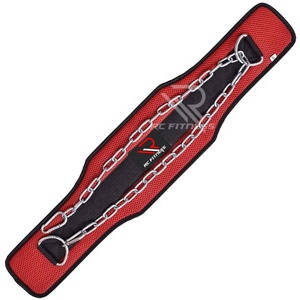 Cinturón de Entrenamiento de Alta Calidad Personalizado de Goma/EVA/Neopreno para Levantamiento de Pesas y Dips con Cadena para Fitness - Product Image 2