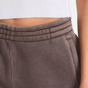 Shorts en coton délavé style vintage pour femme, coupe ample, streetwear, personnalisable avec logo, été, décontracté, séchage rapide, respirant - Product Image 6