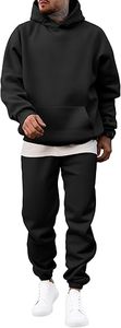 Conjunto de Sudadera con Capucha y Pantalones Deportivos Casuales para Hombre, Estilo Urbano, Lavado Ácido, Estampado, Felpa de Algodón, Traje Deportivo de Invierno con Colores Personalizados - Product Image 5