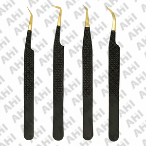 Pinzas para Pestañas con Punta de Fibra de Acero Inoxidable, Antiestáticas, Duraderas, con Punta Serrada, para Extensión de Pestañas, Marca Privada Personalizada - Product Image 6