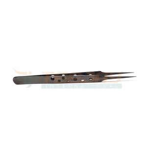 Meilleur Plasma Noir UN type Droit DS Extension De Cils Pince À Épiler Trous D'adhérence soins De Beauté outils De Maquillage de Marque Privée - Product Image 3