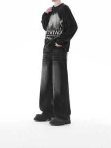 กางเกงยีนส์ MEESAM LEATHER HOSIERY รุ่น Unisex ผ้าฝ้าย 100% แห้งเร็ว เอวสูง ทรงหนา สไตล์วินเทจ ทรงปกติ ขาตรง ลายนูนด้านซ้าย - Product Image 4