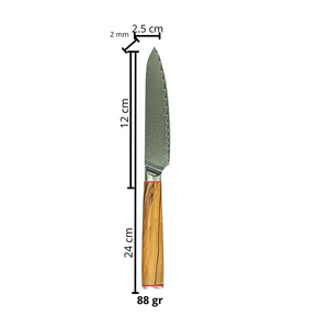 Cuchillo de Cocina Japonés VG10, Cuchillo de Chef Profesional de Acero Inoxidable, Herramienta para Cortar, Rebanar y Picar - Product Image 5