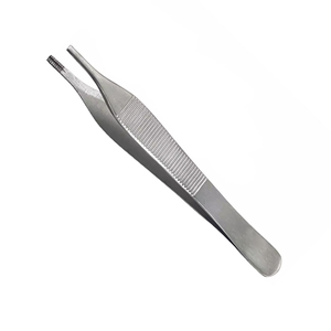 Pinces Adson marron en acier inoxydable, pinces chirurgicales pour tissus, instrument de précision à usage médical - Product Image 1