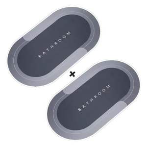 2 tapetes de silicona suave súper absorbentes, antideslizantes, de secado rápido, para baño y cocina (paquete de 2) - Product Image 1