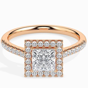 Custom Igi Certified Vvs Cvd Lab Grown Diamond 14k 18k Gold Princess Cut Engagement Wedding <b>Ring</b> 1~5ct 3 4 Carat <b>Fine</b> <b>Ring</b> - Product Image 4
