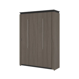 Modern <b>Queen</b> <b>Size</b> Murphy <b>Bed</b> Convertible Wall <b>Bed</b> Space Saving Bedroom Furniture Wood <b>Frame</b> Steel Support Panel Type Plywood - Product Image 2