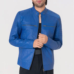 Durable Genuine <b>Leather</b> Outerwear Wholesale Men's <b>Leather</b> <b>Jacket</b> Vintage Style Casual Fashion Coat with Custom Logo - Product Image 1