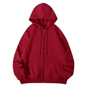 Sudadera con capucha de algodón con cremallera para hombre, talla grande, nueva colección otoño-invierno, estilo urbano, forro polar - Product Image 6