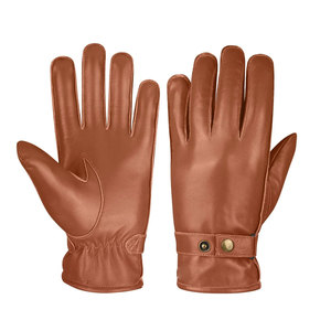 Nuevo Producto de Fábrica: Guantes de Conducción de Cuero Vintage Casuales para Hombre y Mujer, Sin Forro, Transpirables y Cálidos - Product Image 6