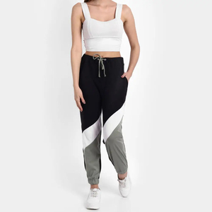 Pantalones Cargo de Cintura Alta para Mujer, Color Sólido, con Cordón, Corte Holgado, Largos, Talla Grande, Pantalones Deportivos Casuales de Algodón Tejido - Product Image 2