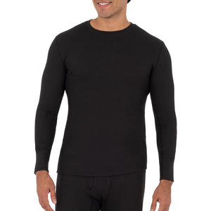 Mens Thermal Shirt Winter <b>Long</b> <b>Sleeve</b> Soft Warm Base Layer Stretch Fleece <b>Undershirt</b> Wholesale Supplier Manufacturer Factory - Product Image 1
