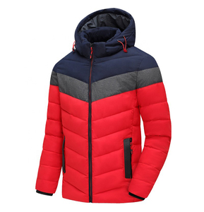 Chaqueta de Plumón Personalizada Negra y Amarilla, Chaqueta Acolchada con Relleno de Plumón, Chaqueta de Invierno para Hombre - Product Image 1