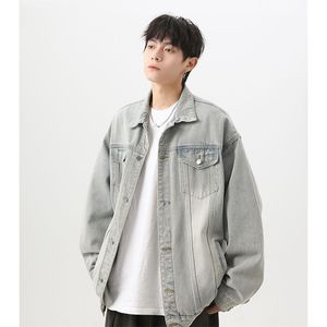 OEM 2026 New Arrival <b>Custom</b> High Quality Fashion Design Button Retro Loose Casual Spring Autumn Daily <b>Denim</b> <b>Jacket</b> Top for Men - Product Image 6