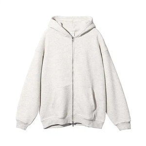 Sudadera con capucha extragrande para hombre, de invierno, de forro polar grueso, transpirable, con impresión personalizada, logotipo bordado, ropa urbana, venta al por mayor - Product Image 3