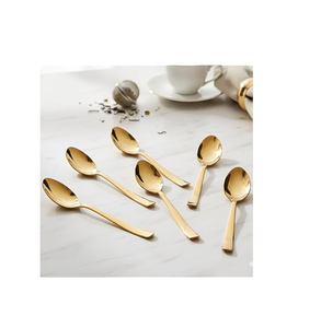 Cuillère à dessert en laiton écologique, fabriquée à la main, cuillère en laiton poli miroir, manche court, ustensiles de cuisine - Product Image 4