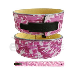 Ceinture de musculation rose pour soulevé de terre, tractions et entraînement, avec support dorsal, conception personnalisée, ceintures de levage de poids à levier OEM - Product Image 2