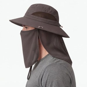 Sombrero de Sol con Protección UV, Ala Ancha, para Pesca, con Solapa Extraíble para Cara y Cuello, Protector Facial Desmontable - Product Image 4