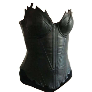 Corsé de Cuero de Alta Calidad para Mujer, Transpirable, Ecológico, con Relleno en Glúteos, Control Medio, Faja Reductora de Cintura, Bajo el Busto - Product Image 2