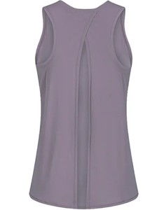 Camiseta sin mangas Lulu con abertura trasera, tejida a mano, de color liso, suave, de alta elasticidad, con tacto de segunda piel, de secado rápido, versátil. - Product Image 5